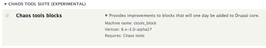 Chaos Tools Blocks module