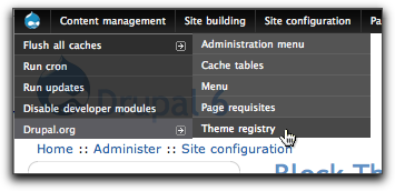 Clear the theme registry