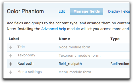 Color Phantom content type