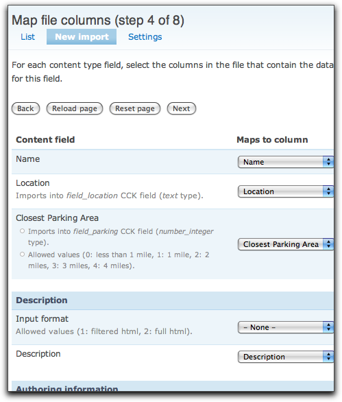 Node Import, Step 4