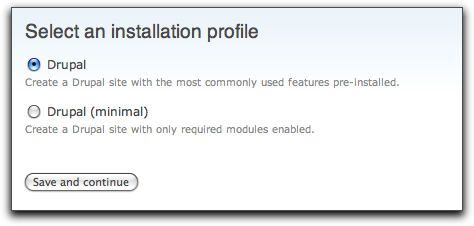 Drupal 7 install profiles