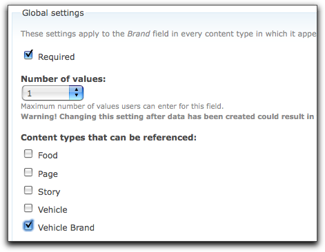 node reference settings