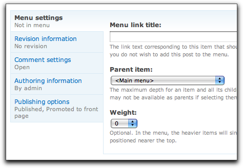 Drupal 7's vertical tabs 