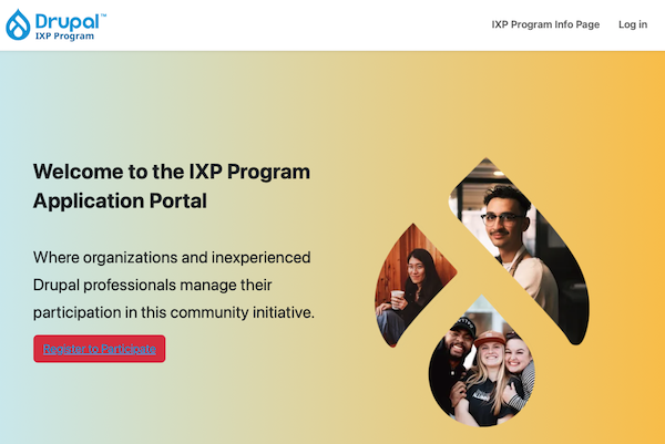 Screenshot of drupal-ipx.site home page.