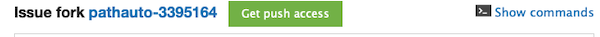 "Get push access" button screenshot.