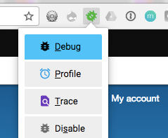 Xdebug helper enable debugging