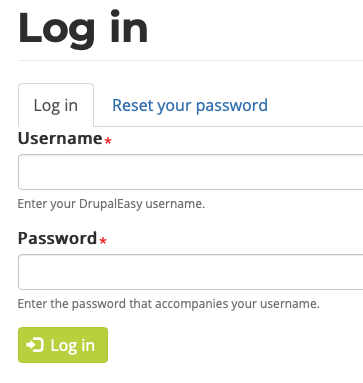 No Request New Password screenshot - before