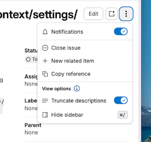 Screenshot of Gitlab "Notifications" slider on an issue.
