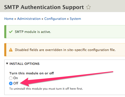 Turn SMTP off.