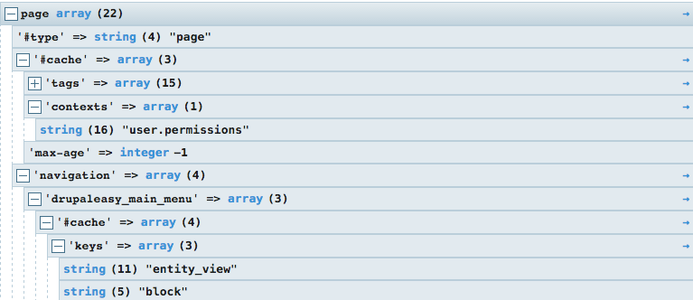 Sample Kint output