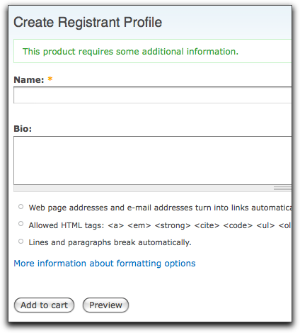 create registrant profile