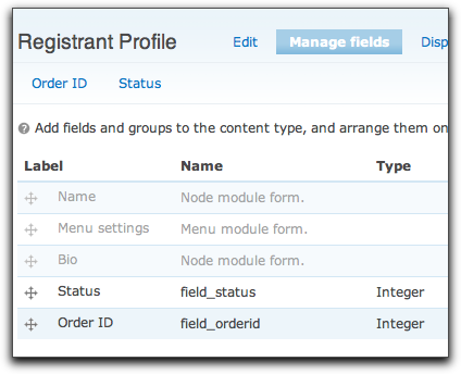 registrant profile content type