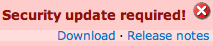 Security Update Required