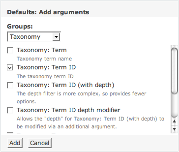 taxonomy argument type