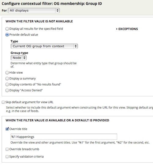 original contextual filter settings