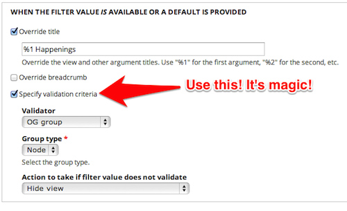 original contextual filter settings